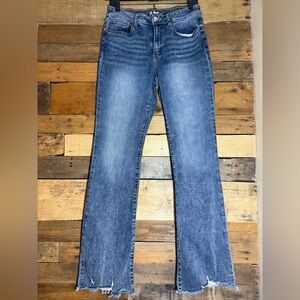 Rewash Jean Frayed Hem Distressed 9/29x34